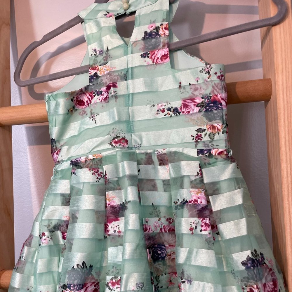 Knit Works Formal Green Floral Dress - Picture 5 of 5